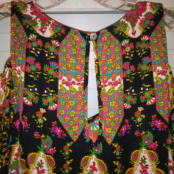 Show Me Your Mumu Boho Cold Shoulder Peasant Top Size Small - Picture 3 of 6